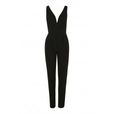 Walg Deep V Black Jumpsuit