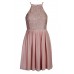 Lace & Beads Sprinkle Pink Dress