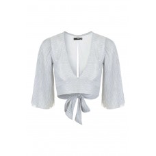 Tfnc Myrella Blue Crop Top