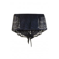 Tfnc Lee Lee Navy Crop Top