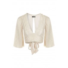 Tfnc Myrella Gold Crop Top