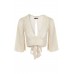 Tfnc Myrella Gold Crop Top