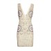 Lace & Beads Gilla Nude Mini Dress