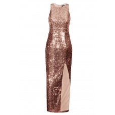 Tfnc Lisha Nude Sequin Maxi Dress