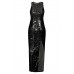 Tfnc Lisha Black Sequin Maxi Dress