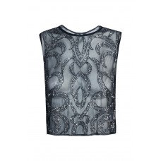 Lace & Beads Brooklyn Navy Top